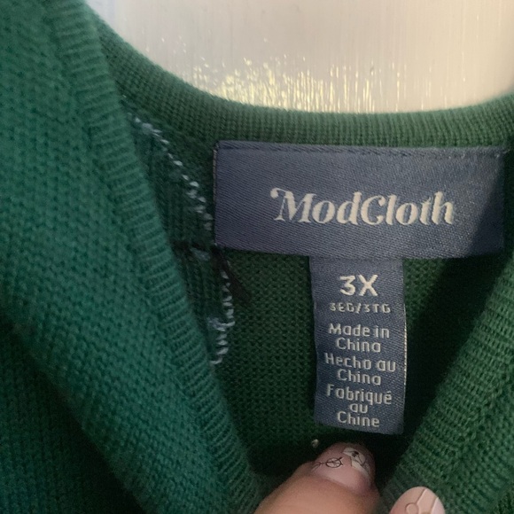 Modcloth retro daisy sweater dress - Picture 4 of 10